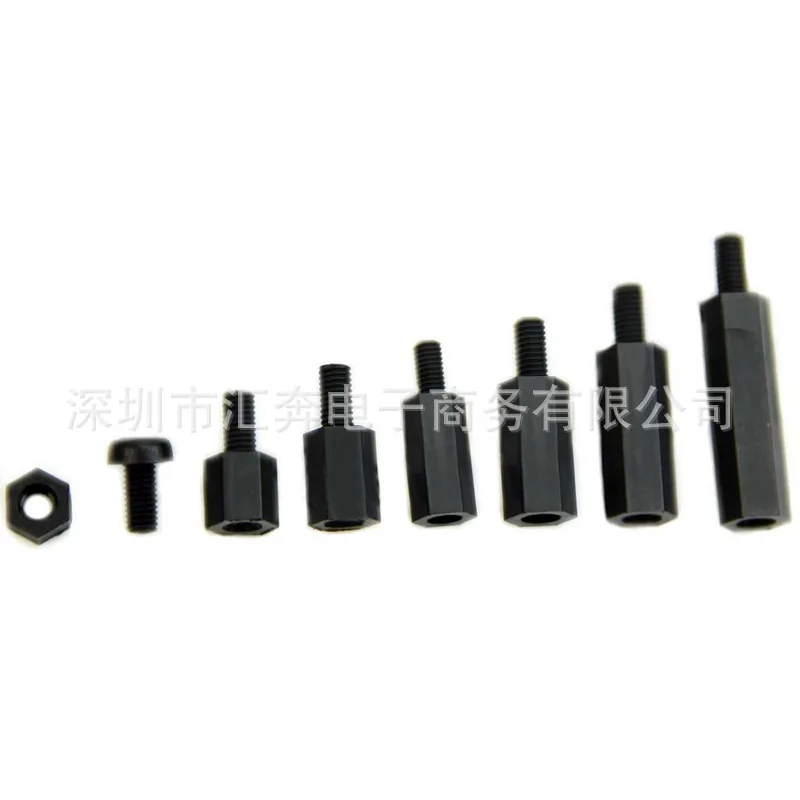 M3 Mixed Female Male Hex Spacing Screws Set 180Pcs Nylon Standoff Spacer Column For PCB Motherboard Fixed Plastic Wood Screws
