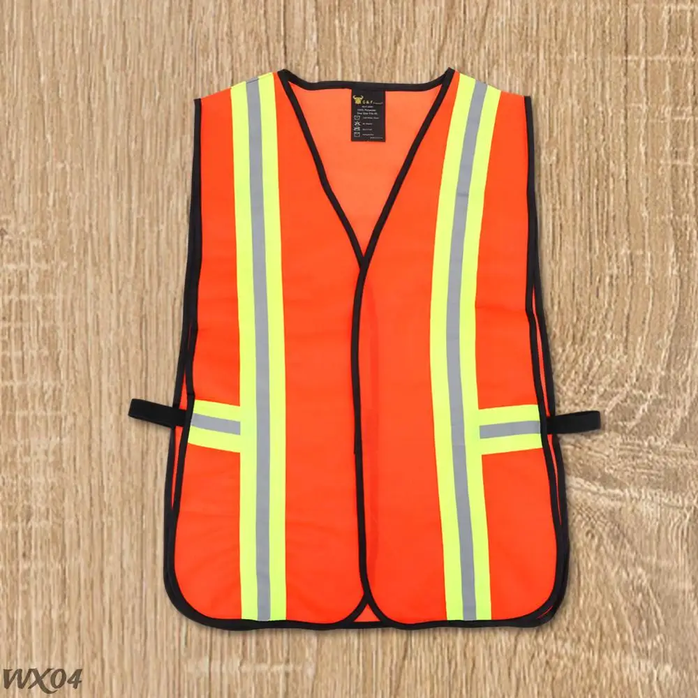 Industrial Safety Vest with Reflective Strips Outdoor Work Vest High Visibility Safety for Engineer Construction