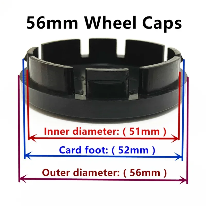 4pcs 56mm 60mm 68mm 75mm Wheel Center Caps Emblem Rims Hub Cover Badge Accessories A1714000025 For W202 W220 W124 W212 W164