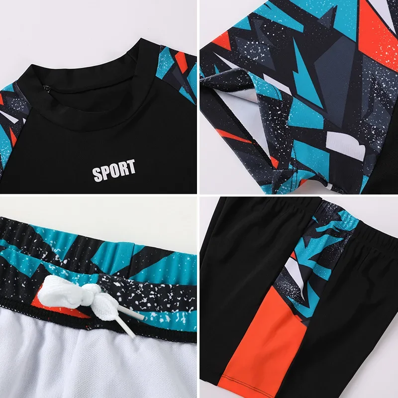 New Children's Swimsuit Boys Swim Trunks Youth Separate Bathing Suit For Middle Large Kids Swimming Clothes boys swimwear