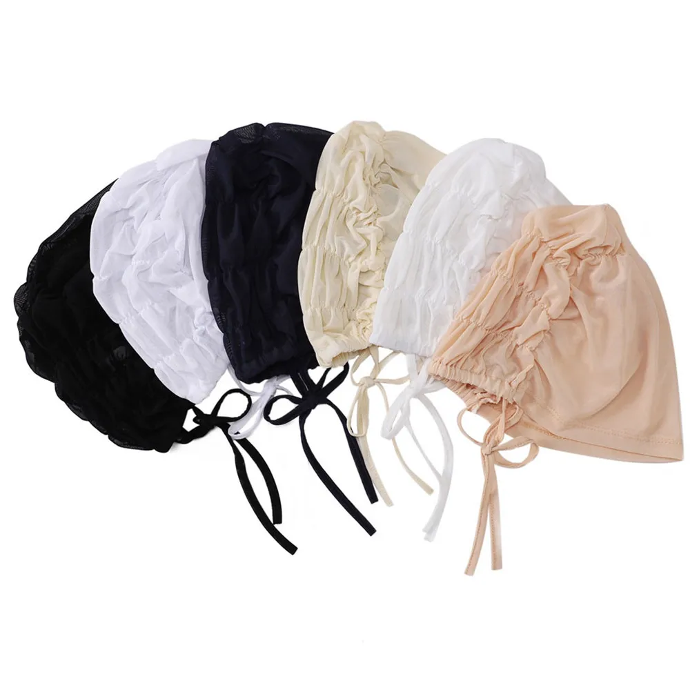 Muslim Women Hijab Caps Underscarf Bonnet Headwrap Hats Turbante Muslim Headwear Hijab Hats
