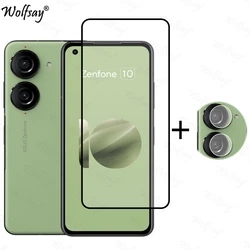 Premium Full Cover Tempered Glass Screen & Camera Protector - Asus Zenfone 9 (1 Glass and 1 Len)