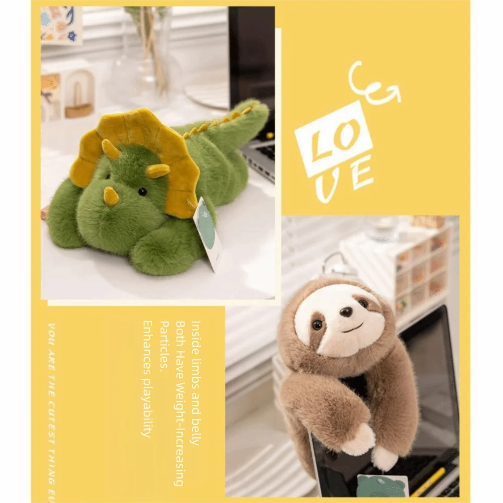 귀여운 30cm 플러시 동반 인형 공룡 긴팔 동물 인형 장난감 팬더 슈퍼 소프트 봉제 인형 베개 책상용