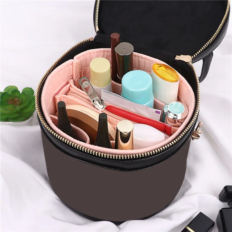 1Pc Soft Felt Cloth Insert Bag Women's Organizer Handbag Felt Travel Bag Insert Liner Purse Organiser Pouch