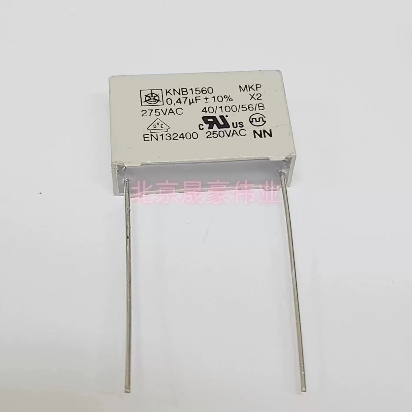 KNB1560 0.22UF275VAC 0.47UF275VAC MKP X2 safety film capacitor 220NF/275VAC 275VAC0.47UF 470NF 474 pin distance 22.5mm 10pcs
