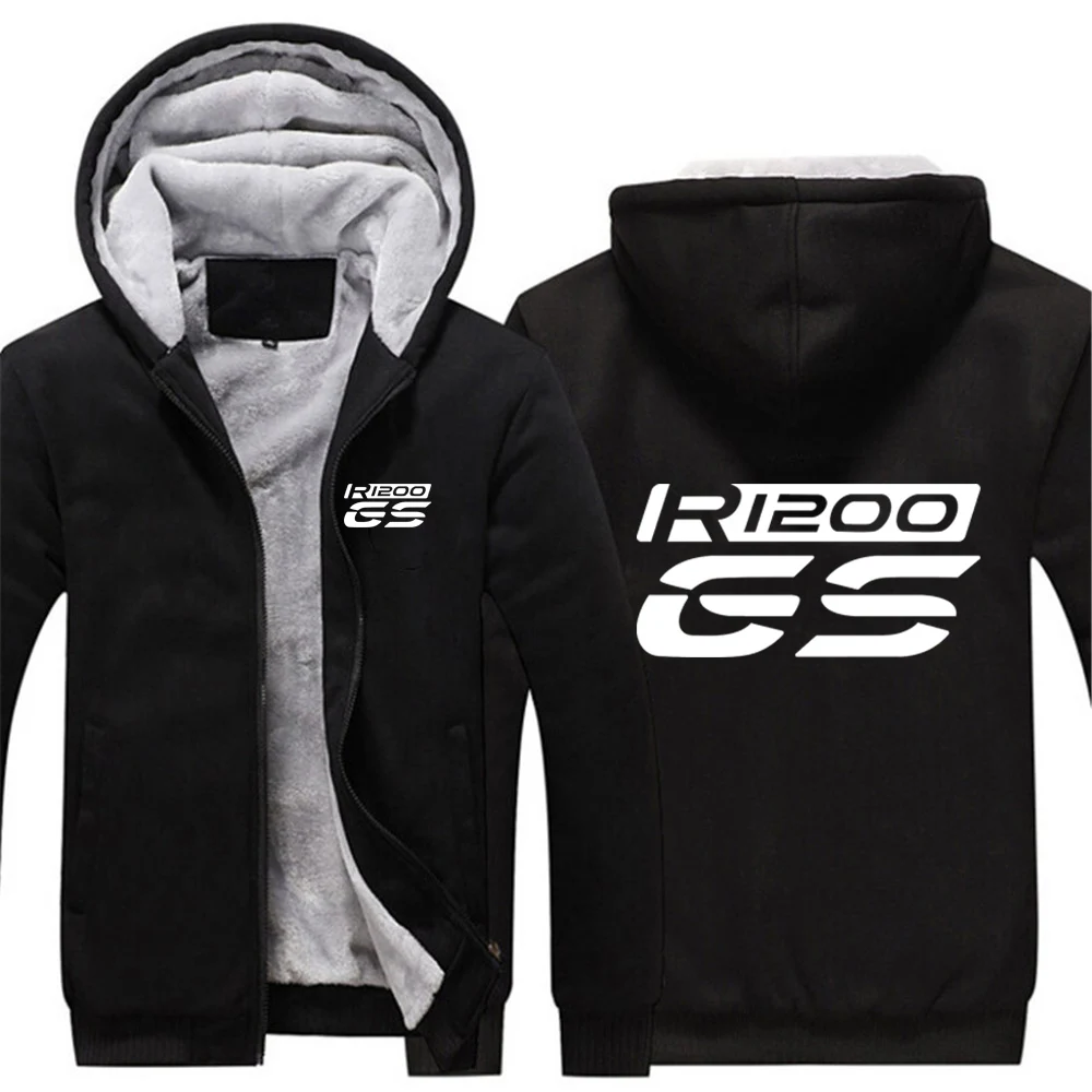 Men Windproof Padded Hooded Fleece Jacket Autumn Winter
