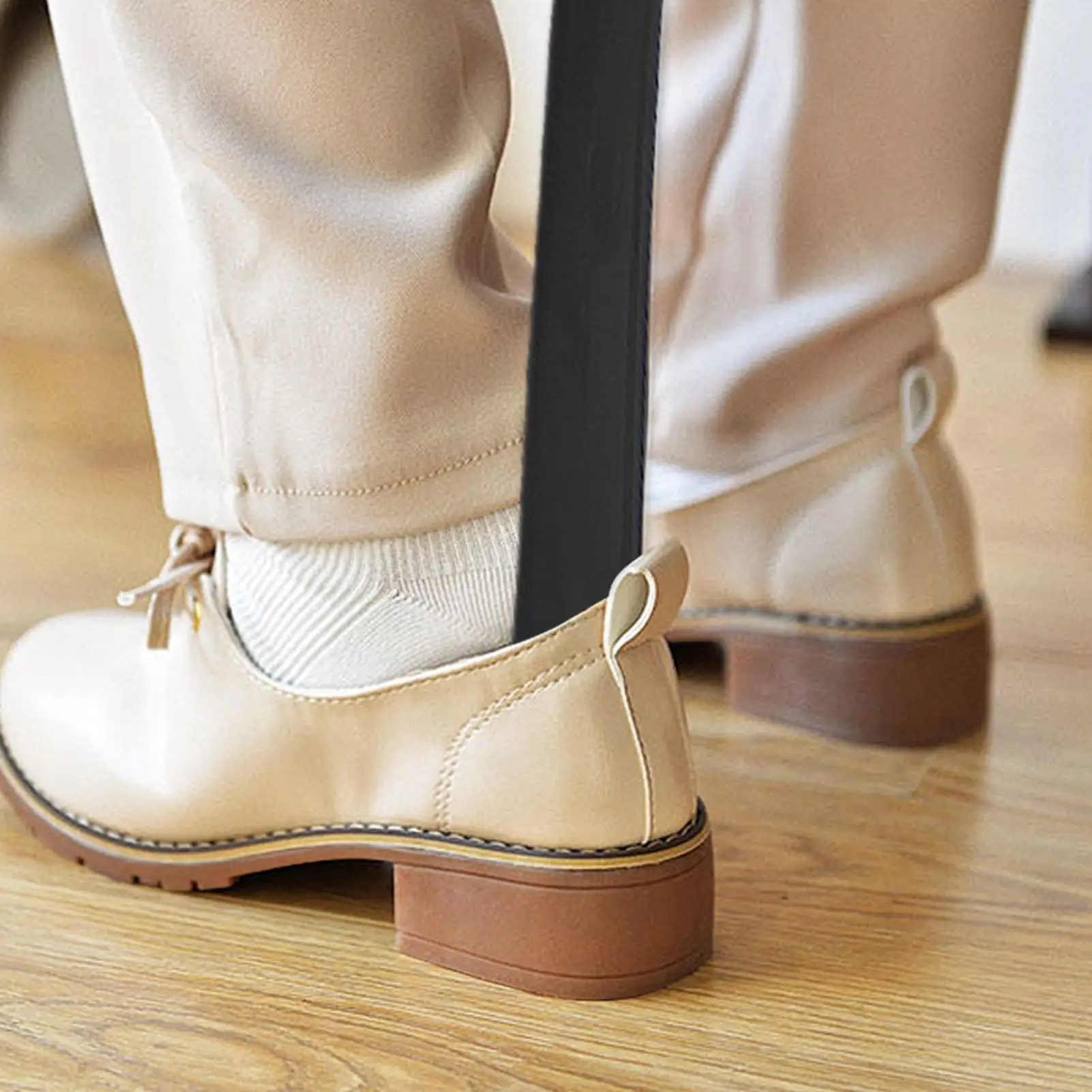 Schuhzieher Anziehhilfe Sockenanziehhilfe Bequemer Anziehhelfer Stiefelheber Schuhlöffel Zubehör für Senioren Männer Frauen Kinder – Detail 2