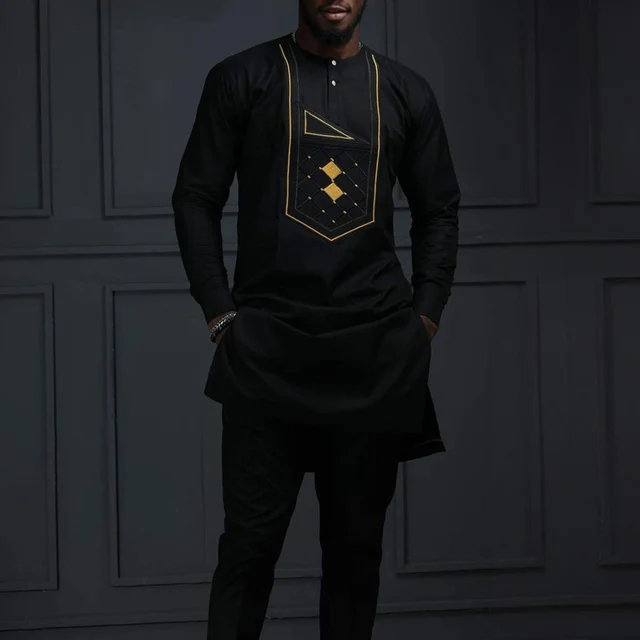 Seyi Embroidered Dashiki Outfit - Image 5