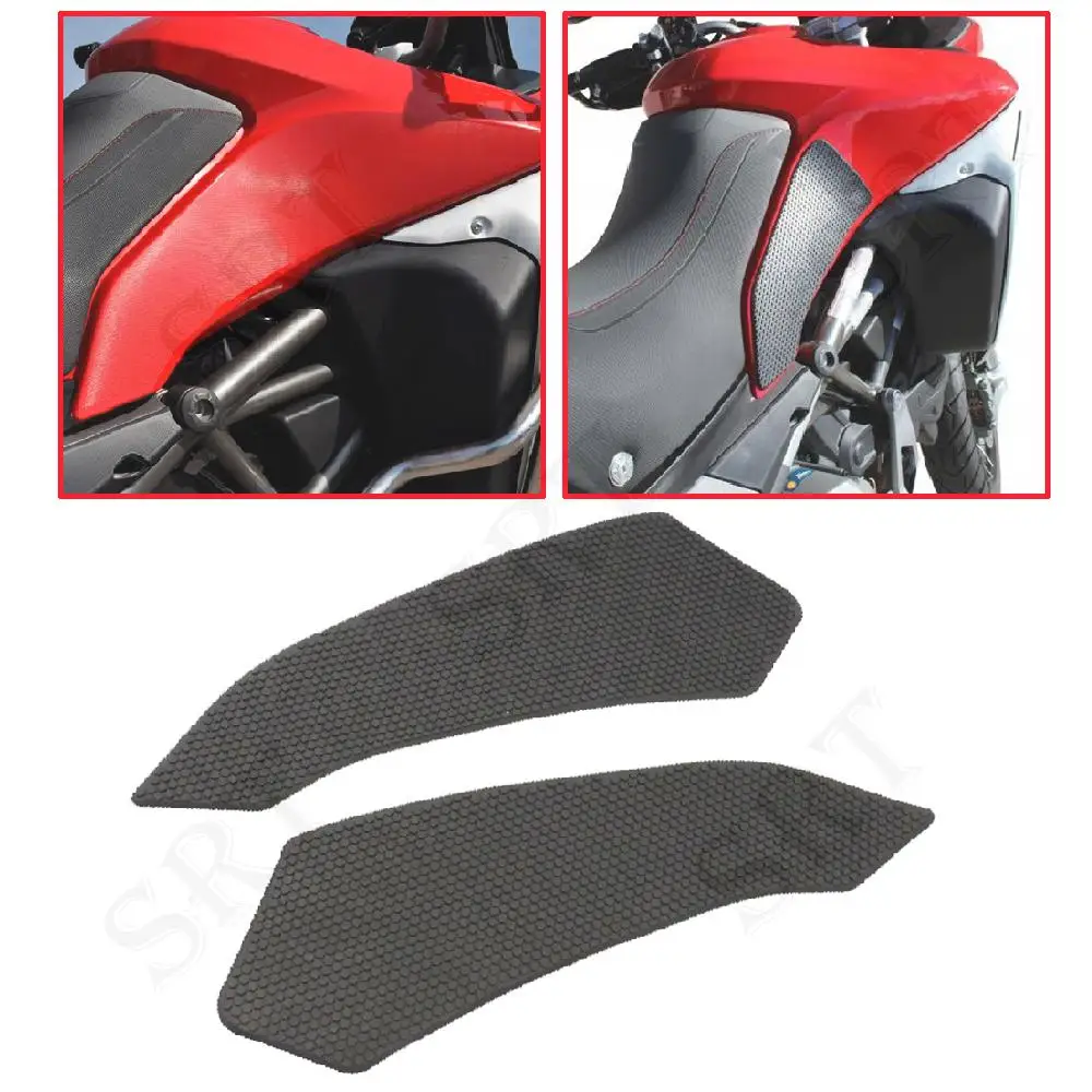 For Ducati Motorcycle Accessories Tank Pads tank Side Traction Pad Knee Grip Gas Pad Multistrada 1200 1260 ENDURO 2016 - 2019