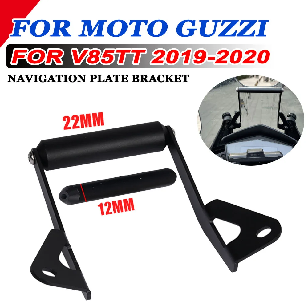 

For MOTO GUZZI V 85 TT V85TT V85 TT 85TT 2019 Motorcycle Accessories Phone Holder GPS Navigation Plate Bracket Handlebar Adapt