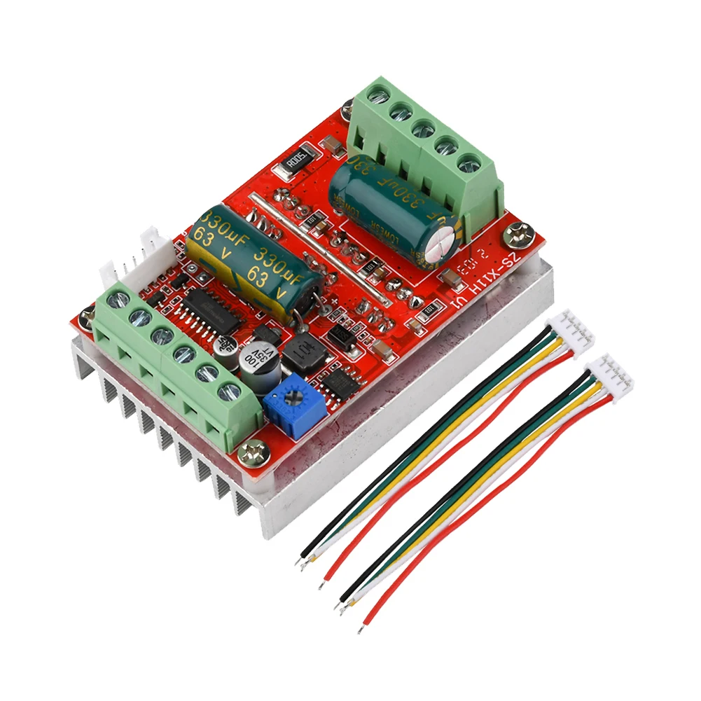 DC 6-60V 16A 400W 3 Phases Hall Brushless Motor Controller Board BLDC PWM Driver Module
