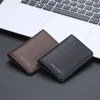 Men's Leather Card Wallet Minimalist Small Thin Purse Soft Slim Mini Credit Card Bank ID Card Holder Wallet for Men 1