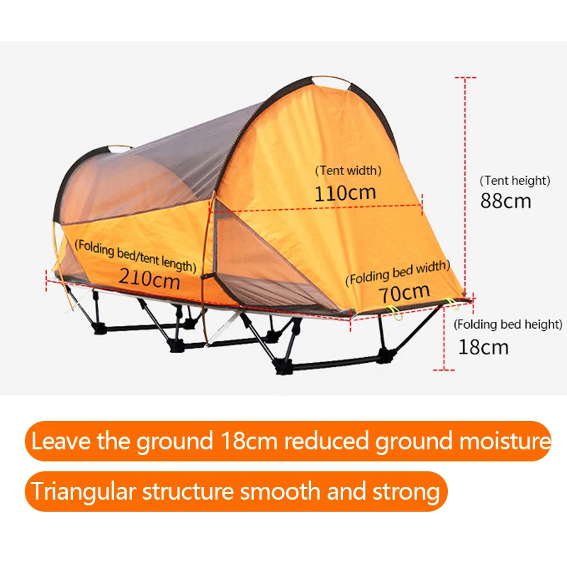 Multifunctional Off-the-Ground Camping Tent with Built-In Bed 4