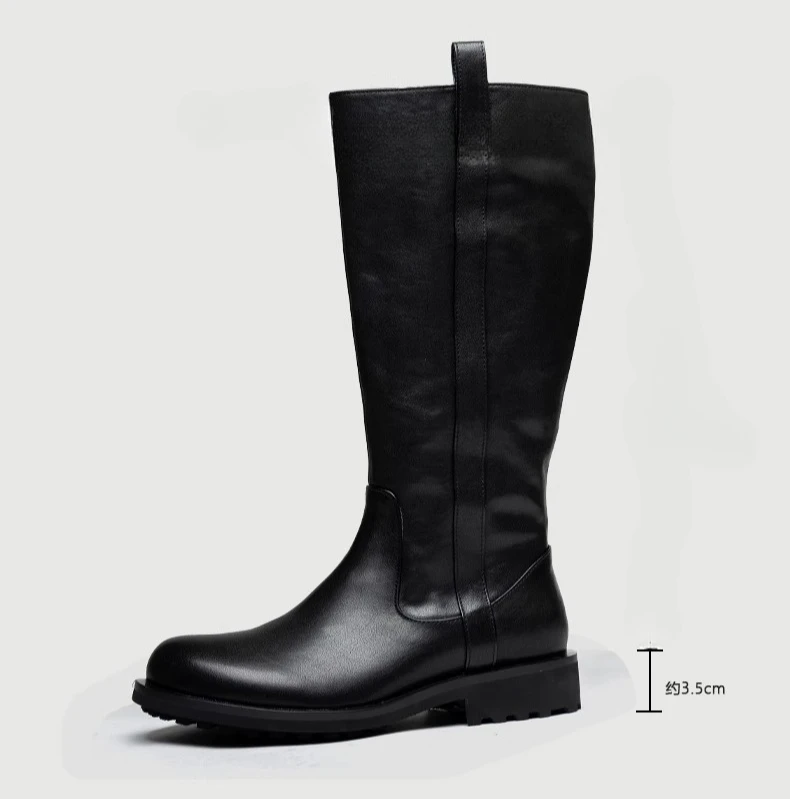 Handmade Retro Knee-High Leather Boots