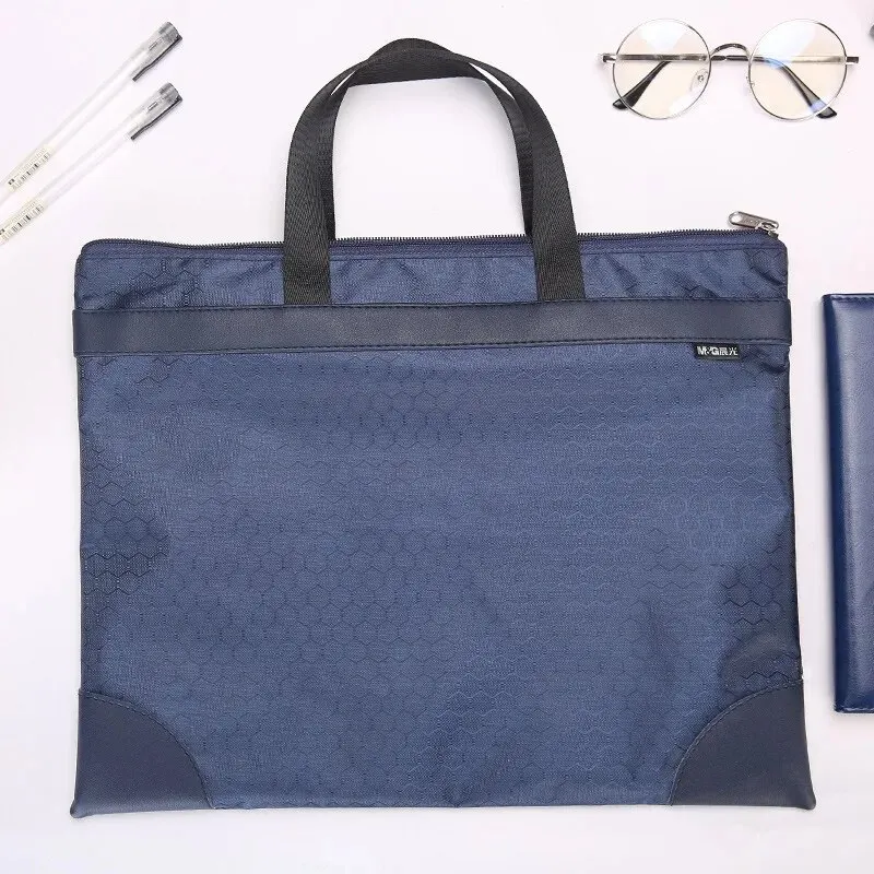 File Folder File Bag M&G Stationery A4 Pattern Conference Bag Business Zipper Bag 1pc