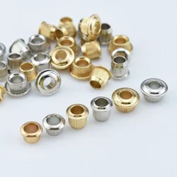 1 Set ( 6 Pieces ) Metal Vintage Guitar Machine Heads Tuners  Nuts/ Bushings/Ferrules - Made in Korea
