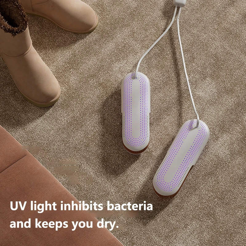 เครื่องอบรองเท้าพร้อมฟังก์ชั่นกำจัดกลิ่นฆ่าเชื้อ เครื่องอบรองเท้าแบบอบแห้งเร็ว เครื่องทำความร้อนอุณหภูมิคงที่สำหรับใช้ในบ้าน ปลั๊ก EU 1