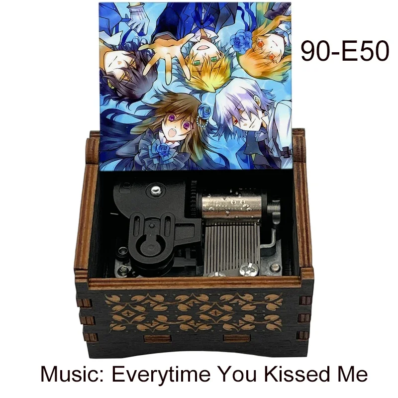 Wooden Lacie Melody Every Time You Kissed Me wind up Music Box girlfriend girls kid toy Christmas Birthday new year Gift music box carousel music box