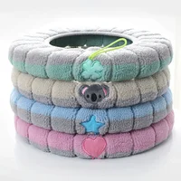 Winter Warm Toilet Seat Cover Mat Bathroom Toilet Pad Cushion with Handle Thicker Soft Washable Closestool Warmer Accessories 2