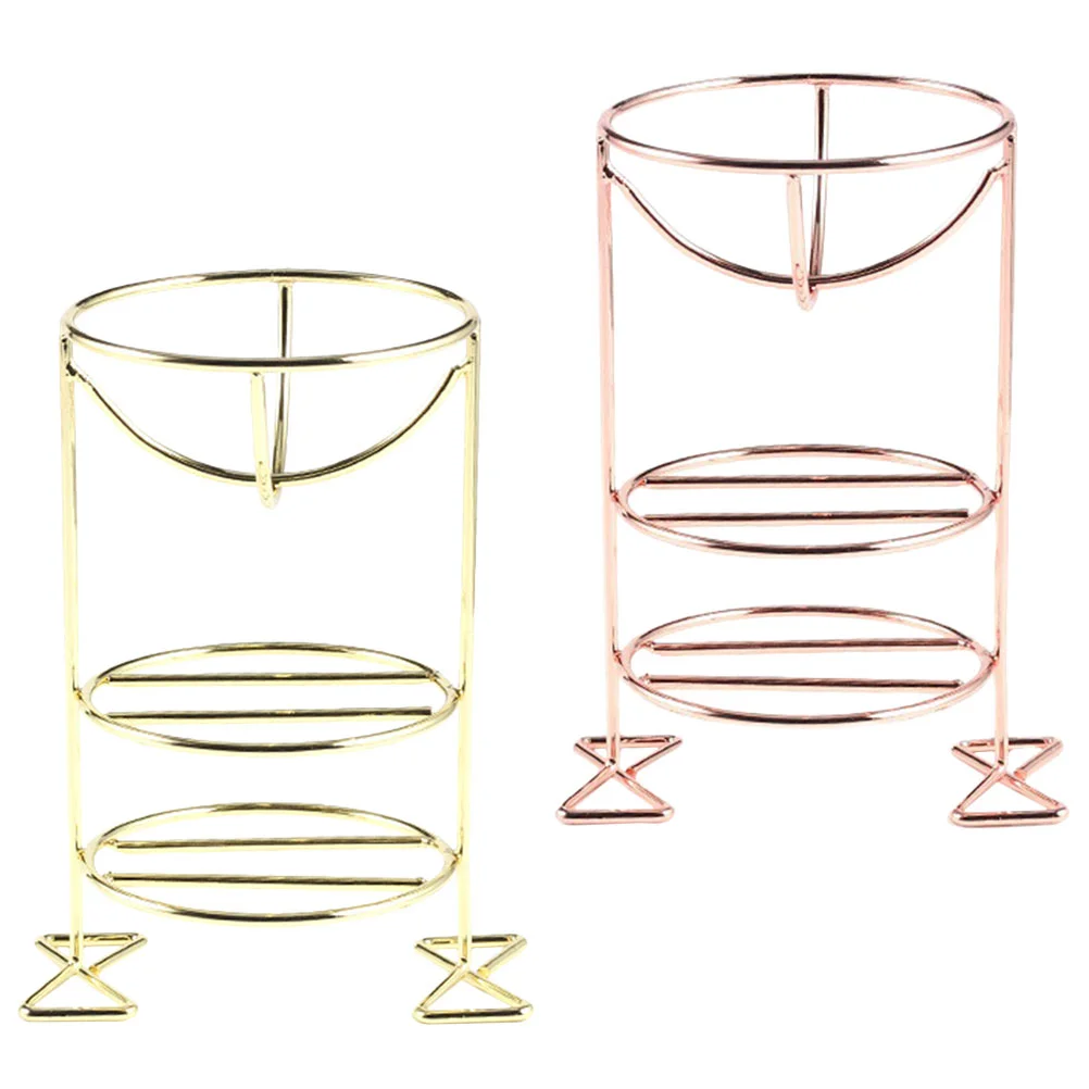

2Pcs Beauty Sponge Rack Beauty Egg Holder for Women Three-layers Makeup Sponge Holder