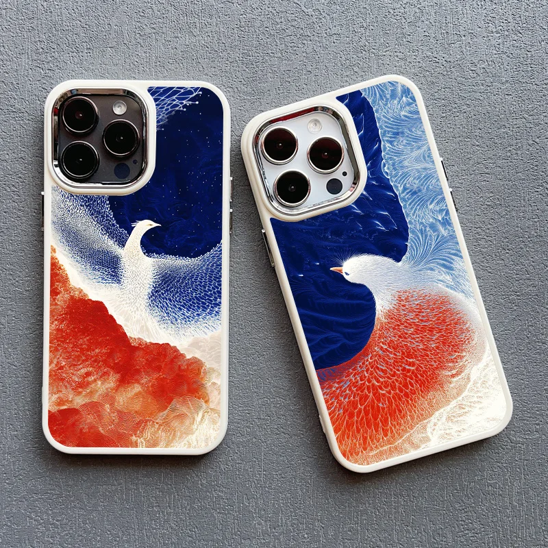 Eagle Soaring Cartoon Pattern Silicone Phone Case - Stylish Back Cover