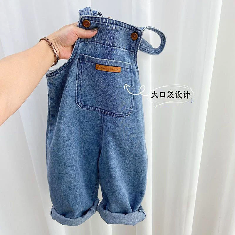 Kids Denim Overall Pants 2