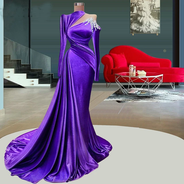 Gold Dresses Evening Dress Purple - 2241 - 45 Palestine | Ubuy