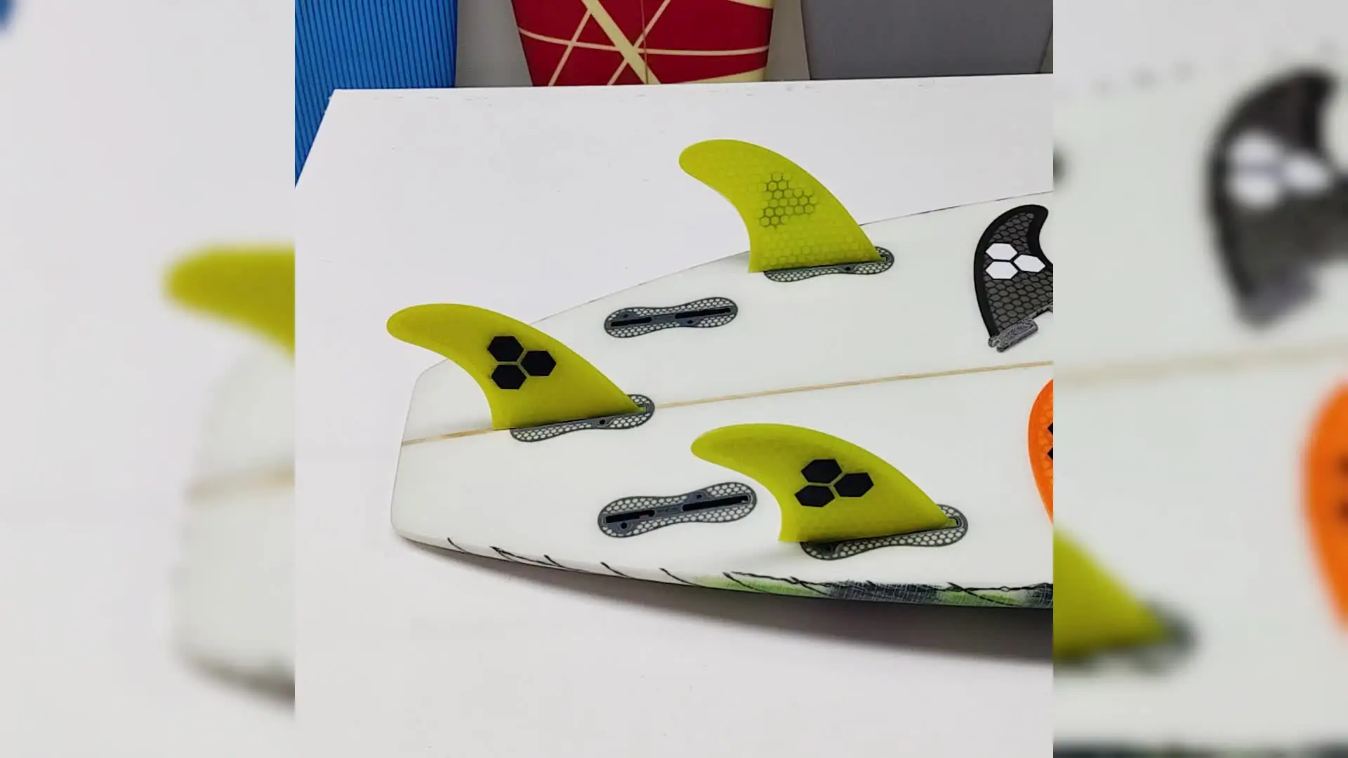 UPSURF FCS 2 Набор ласт для доски серфинга с короткими досками — сотовые