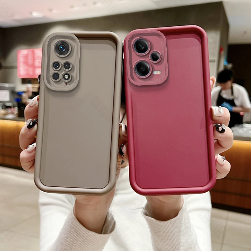 Matte Silicone Case For Xiaomi Note 11 10 12 8 Pro Max Plus 7 Redmi 9 9A 9T 9C 10C 12C 13C Note11 11Pro Back Cover_voghion.com