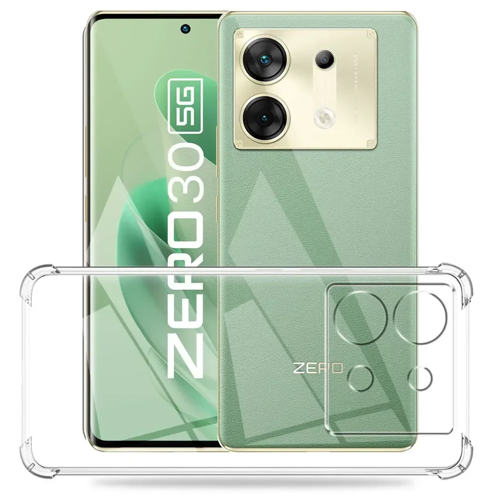 Infinix Zero 30 5G 실리콘 케이스, 부드러운 충격 방지 후면 커버, 투명 휴대폰 케이스, Zero 30 Funda Coque