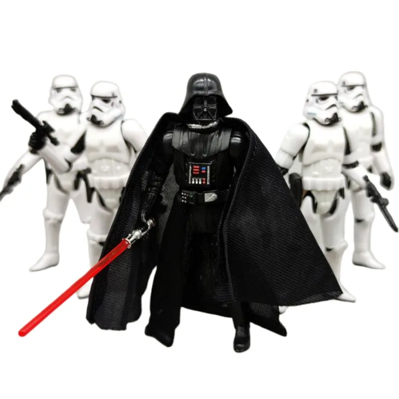 Star Wars Periferiche 3.75 Pollici Black Samurai Figure Clone Trooper Stormtrooper Action Figure Model Toy Ornamento Regalo Per Bambini