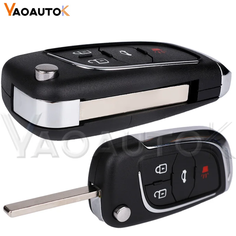 Modified Folding Remote Car Key Shell for Chevrolet Opel Buick key case car key shell key cover folding car key shell fob cover