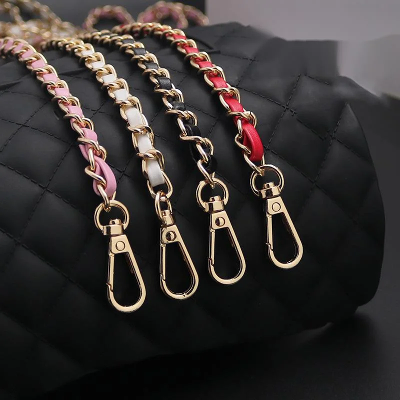 10pcs 120CM PU Leather Metal Handbag Chain Adjustable Replaceable Shoulder Bag Straps Crossbody Backpack Belts Accessories