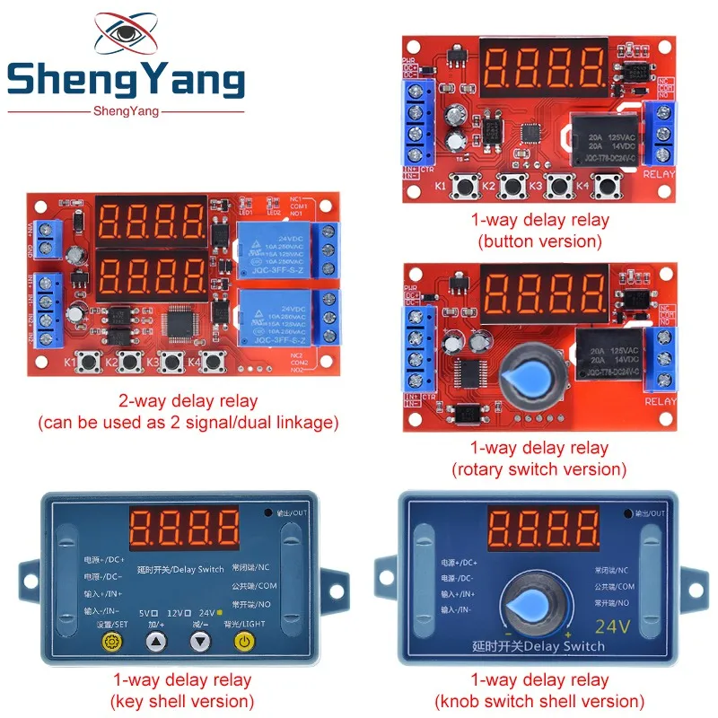 Tzt dc 5v 12v 24v 10a einstellbares Zeit verzögerung relais modul 32 Modi LED Digital Timming Trigger Timer Steuersc halter Impuls zyklus