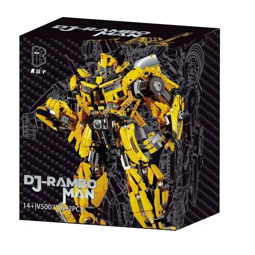 

V5007 Creative Expert Ideas Transformation DJ Rambo Man Autobot Moc Bricks Technical Model Building Blocks Toys 5692PCS