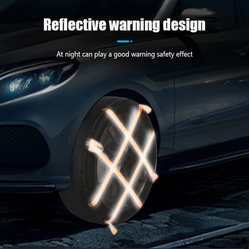 Snow Chain Tyre Chain Set Wheel Ties Belts Car Tires Chains Winter Full Wrapped Anti-Slip Sock Anti Skid Snow Emergency