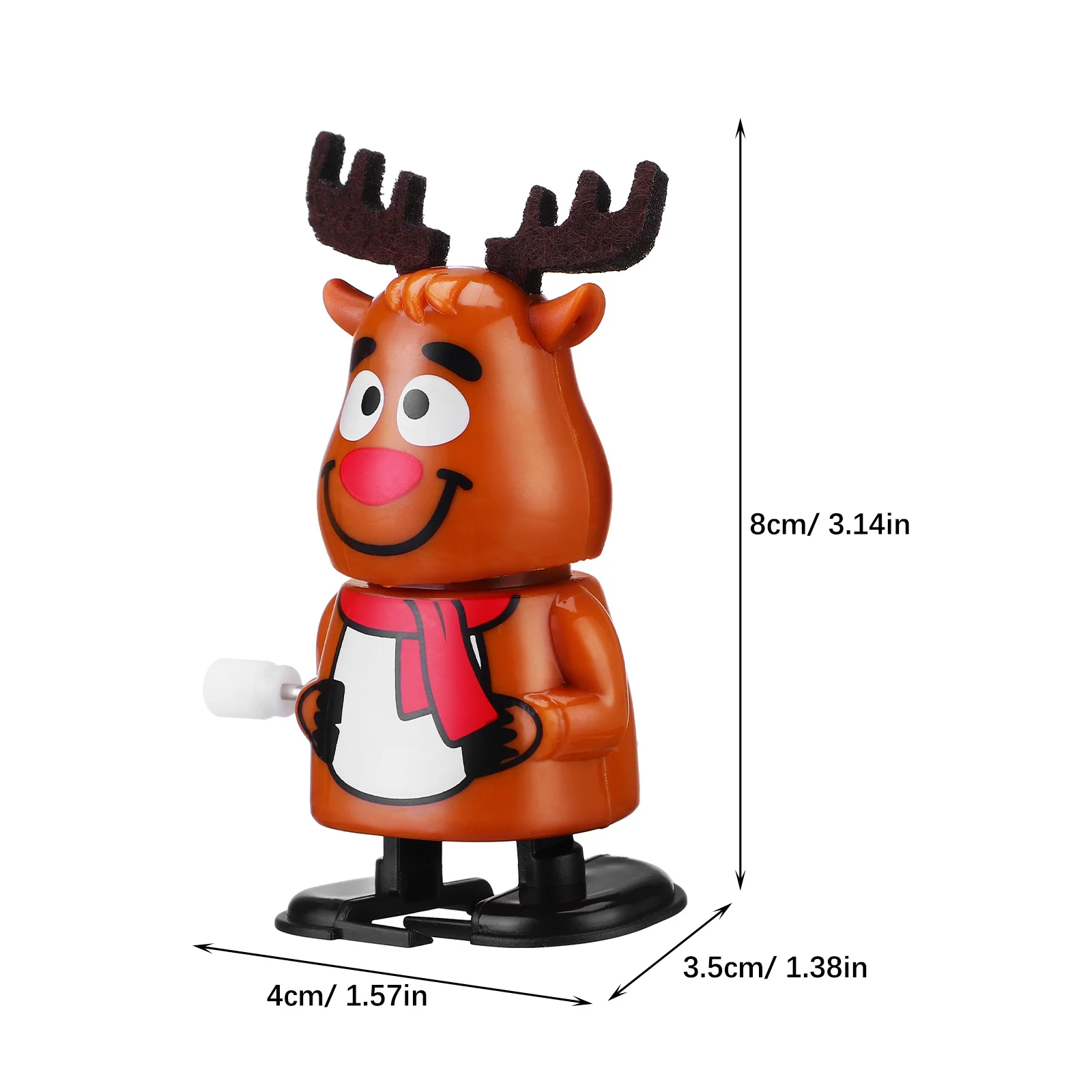 4/6/8/12pcs Christmas Party Supplies Funny Walking Santa Claus Snowman Elk Halloween Wind Up Kids Party Favors