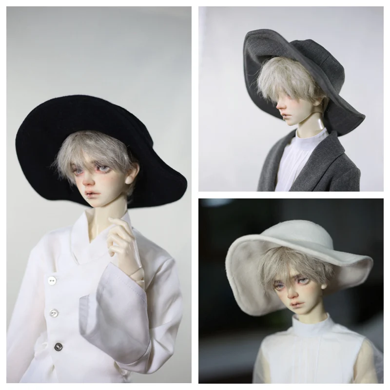 

1/4 1/3 Scale BJD Casual Big Brim Top Hat Doll Accessories For BJD/SD MSD SD13 Girl SD17 SSDF Uncle Strong C1753