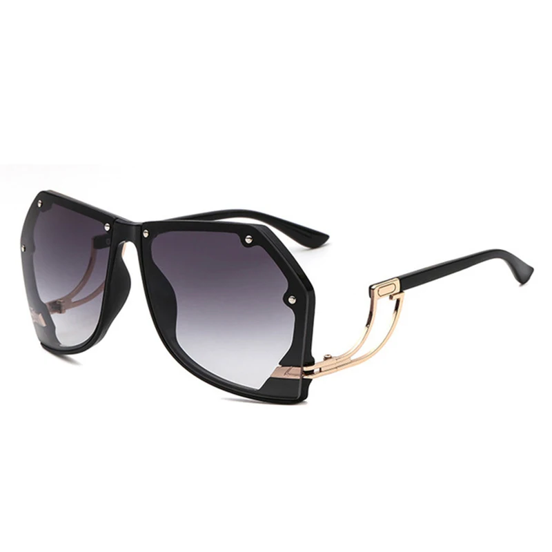 Irregular Fashion Polygonal Sunglasses Women Blue Pink Retro Gradient Ocean Tinted Color Lens Unique Frame Oculus wholesale | Аксессуары