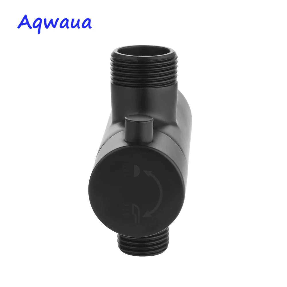 Shower Head Diverter Valve Diverter Valve Faucet Valve Aqwaua Shower Faucet Diverter 3 Way Shower Arm Diverter 2 Functions Brass Body Chrome Plated