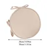 Hot Sale Round Spong Cushions  Solid Color Dining Garden Chair Pad Home Kitchen Office Chair Seat Pads Tie strap Cushion 30/38cm 5