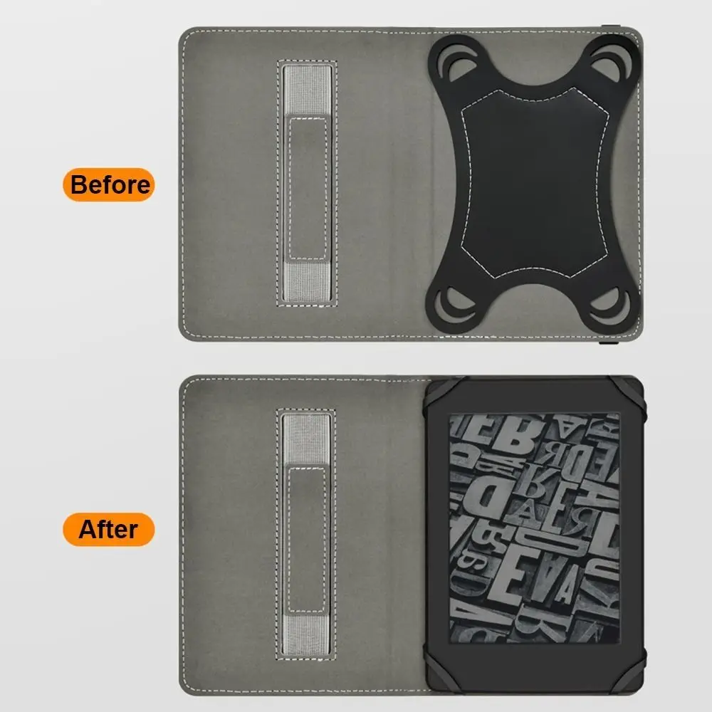 6 inch e-Reader Cover Universal Protective Case with Hand Strap Full Protection Shell for Kindle 10/11/12th Paperwhite 1/2/3/4