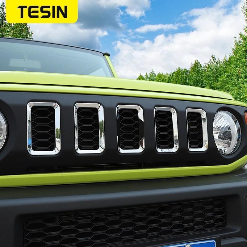 XINTANG Car Styling per Suzuki Jimny Auto Griglia Anteriore del Faro della Decorazione della Copertura Adesivi Kit per Suzuki Jimny 2019+ Accessori