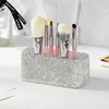 Bling Rhinestone Holes Nail Brushes Storage Box 26 Makeup Brushes Holder Acrylic Organizer Nail Art Bushes Storage Showing Shelf 3