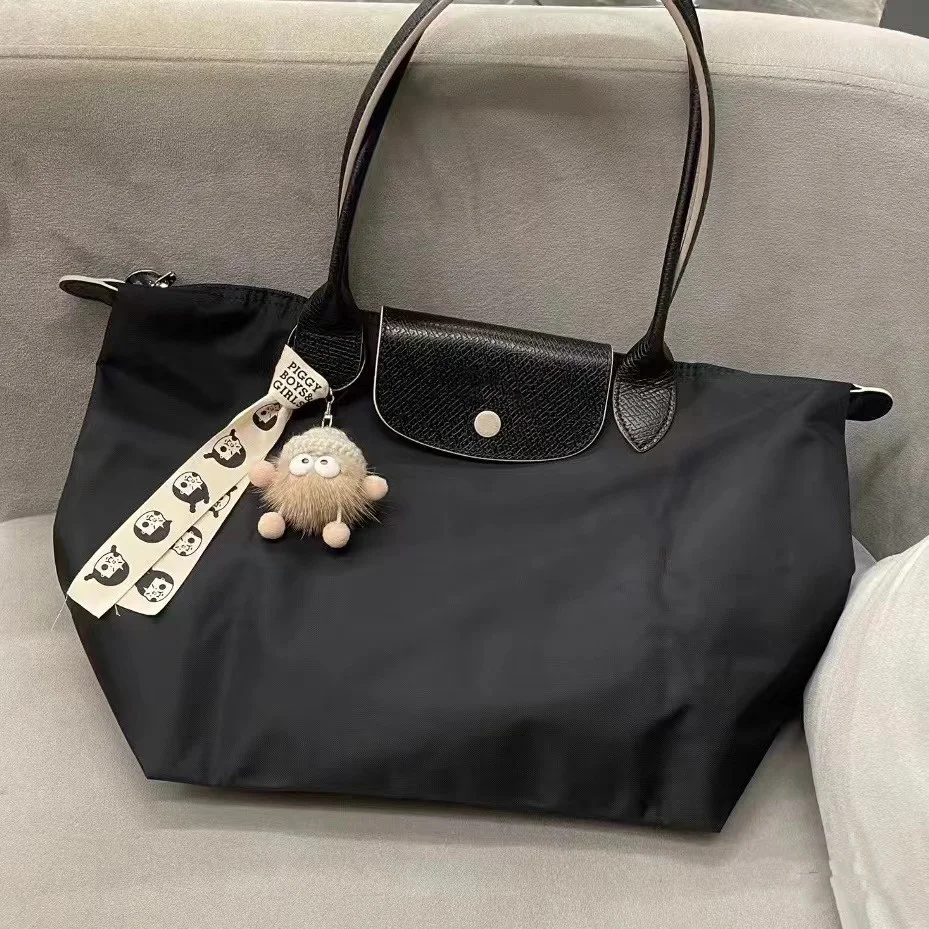 thumbnail image 1 of Bolsos plegables tipo hobo, bolsos clásicos para mujer, bolsos de hombro bordados, bolsos de nailon a la moda para mujer, bolsos de compras de alta calidad, 1 of 5
