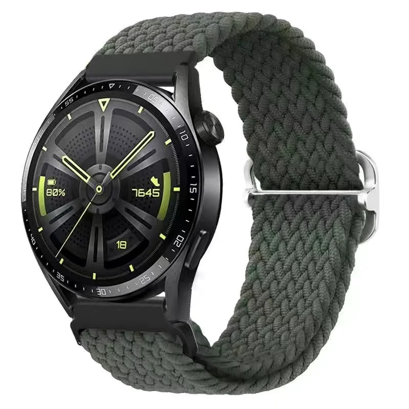 Braided Elastic Wristband - Versatile 20mm & 22mm Band