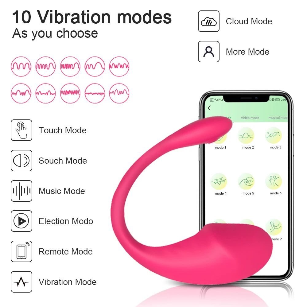 Sex Toys Bluetooths Female Vibrator for Women Wireless APP Remote Control Dildo Vibrators Wear Vibrating Panties Toy For Couples 2