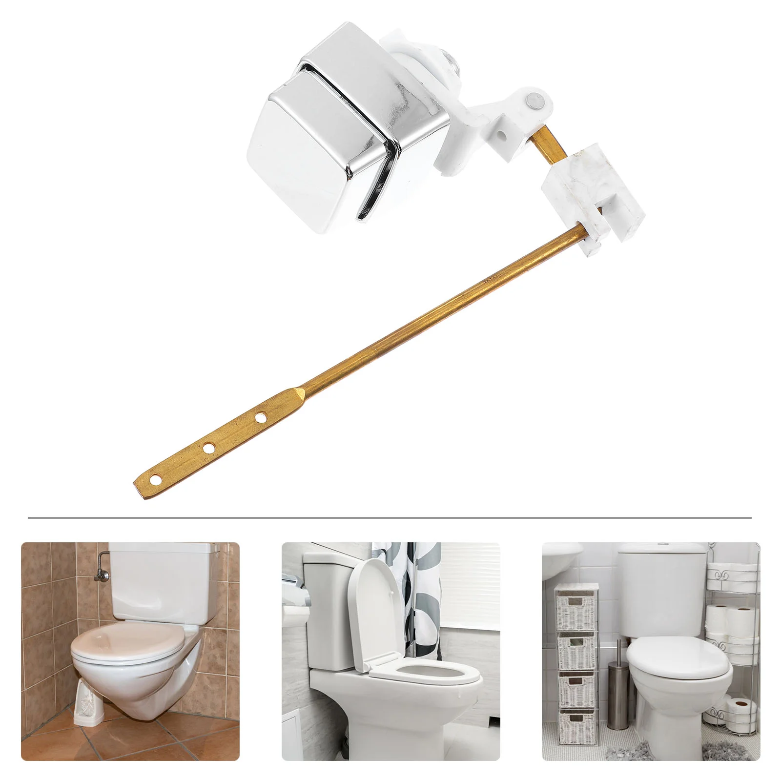 Pocket Toilet Tank Button Side Mount Handle Push Lever 2400X1200X500CM Copper Bowl Supply