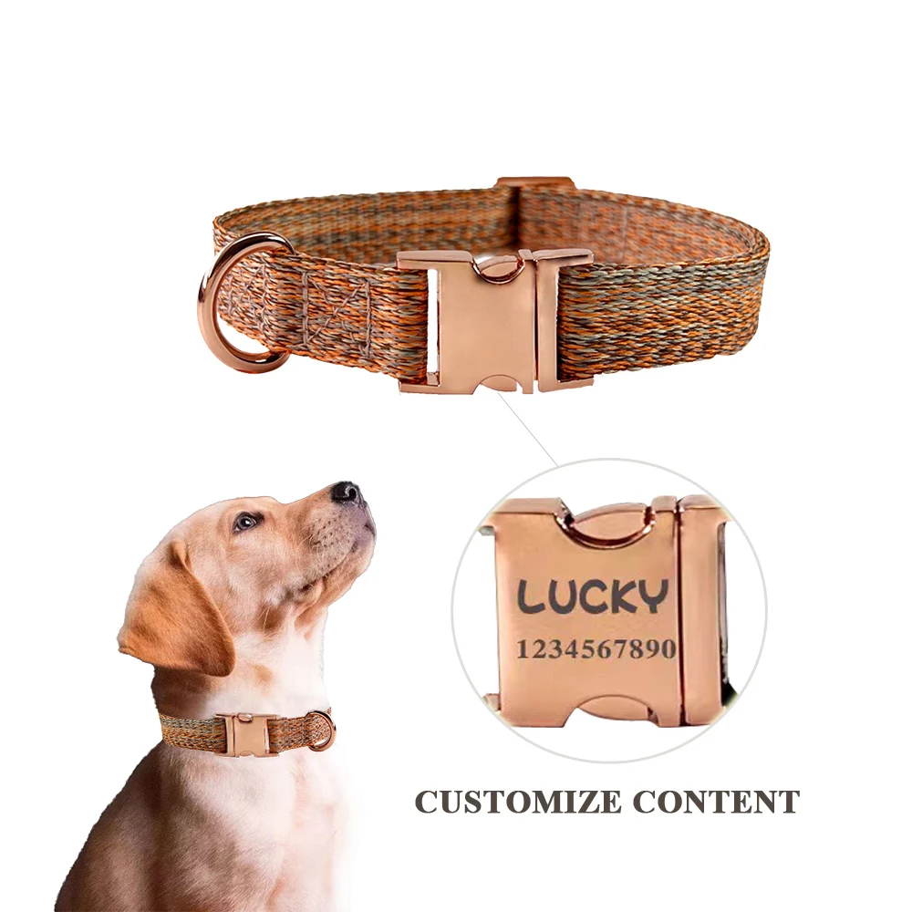 

Собачий ошейник Dadugo Регулируемый ошейник для питомцев, для маленьких и крупных собак, Нейлоновый, Прямая поставка