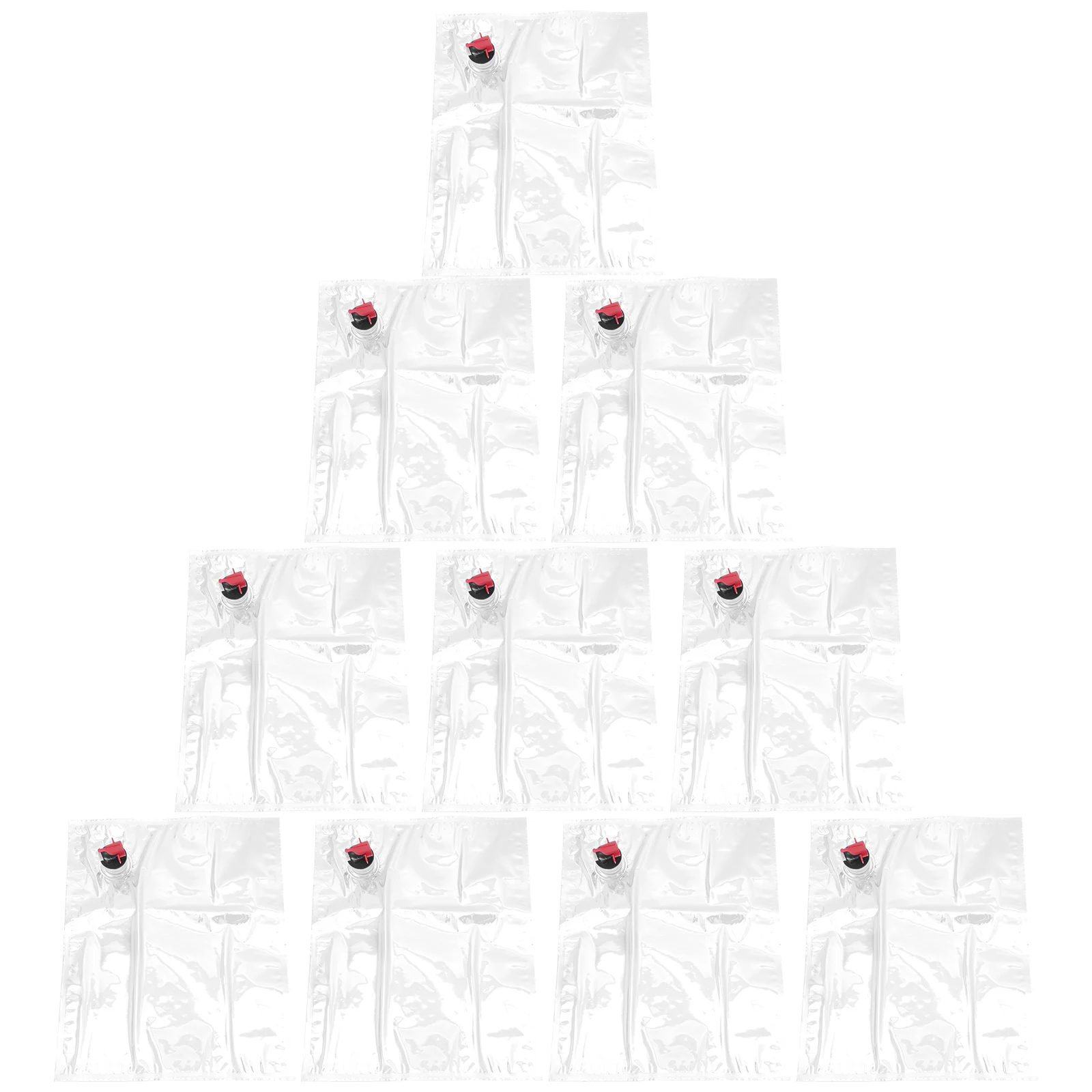 

10 Pcs Butterfly Valve Bag Pouch Dispenser Disposable Filling Pouches No Travel Drink Container Child